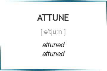 attune 3 формы глагола