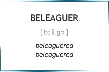 beleaguer 3 формы глагола