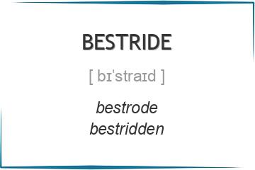 bestride 3 формы глагола