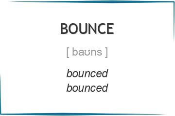 bounce 3 формы глагола