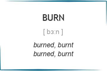 burn 3 формы глагола