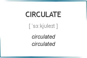 circulate 3 формы глагола