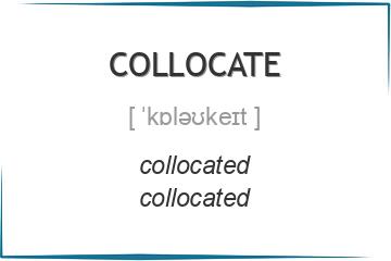 collocate 3 формы глагола