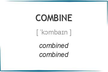 combine 3 формы глагола