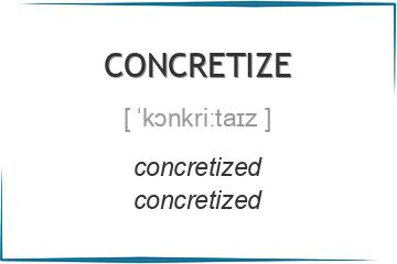 concretize 3 формы глагола