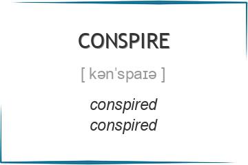 conspire 3 формы глагола