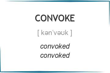 convoke 3 формы глагола