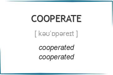 cooperate 3 формы глагола