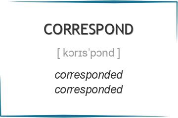 correspond 3 формы глагола