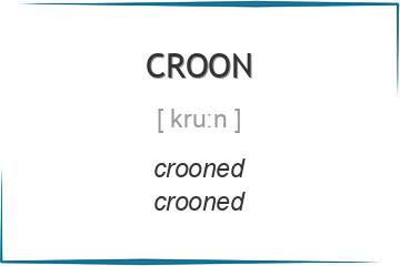 croon 3 формы глагола