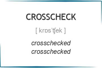 crosscheck 3 формы глагола