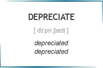 depreciate 3 формы глагола