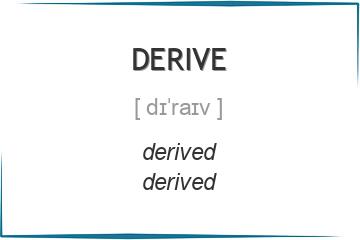 derive 3 формы глагола