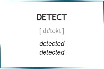 detect 3 формы глагола