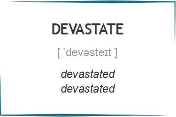 devastate 3 формы глагола