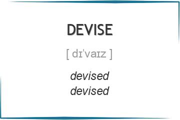 devise 3 формы глагола