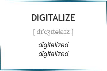 digitalize 3 формы глагола