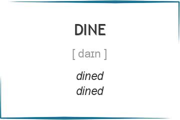 dine 3 формы глагола