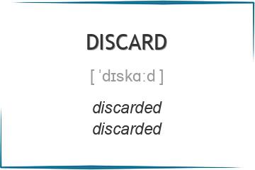 discard 3 формы глагола