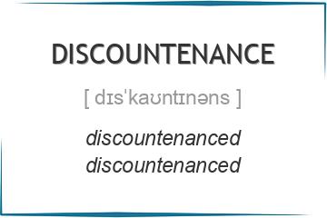 discountenance 3 формы глагола