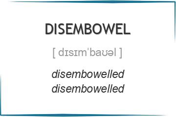 disembowel 3 формы глагола