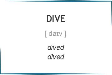 dive 3 формы глагола