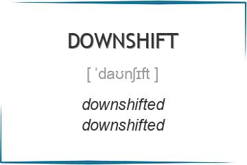 downshift 3 формы глагола