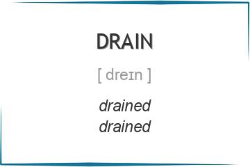 drain 3 формы глагола