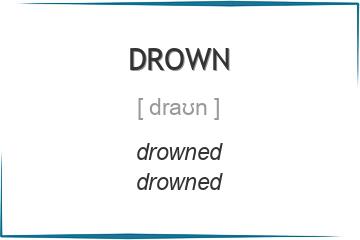 drown 3 формы глагола