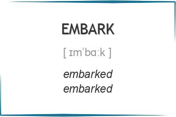 embark 3 формы глагола