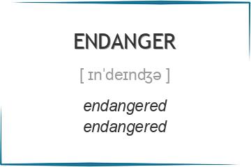 endanger 3 формы глагола