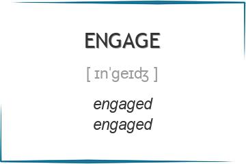 engage 3 формы глагола