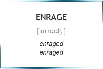 enrage 3 формы глагола