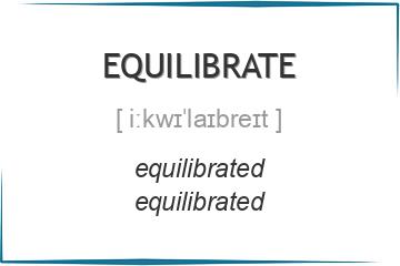 equilibrate 3 формы глагола