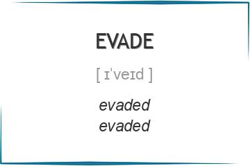 evade 3 формы глагола