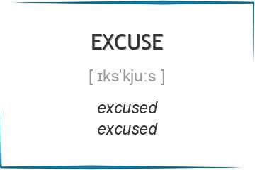 excuse 3 формы глагола