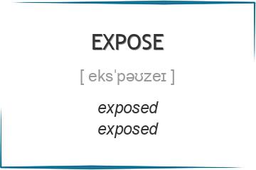 expose 3 формы глагола