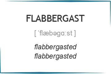 flabbergast 3 формы глагола