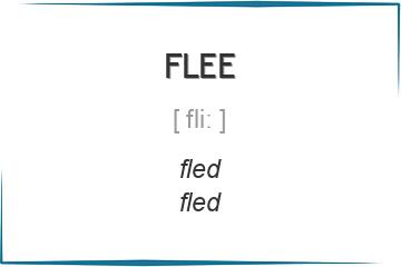 flee 3 формы глагола