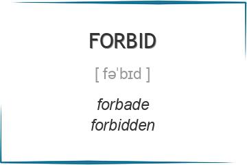 forbid 3 формы глагола