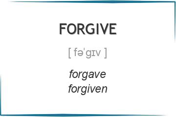 forgive 3 формы глагола