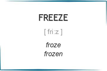 freeze 3 формы глагола