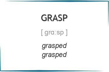 grasp 3 формы глагола