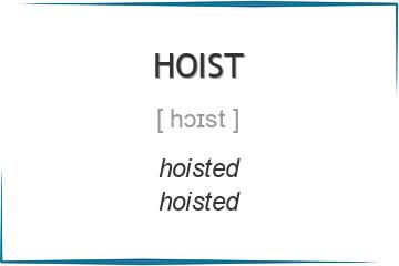 hoist 3 формы глагола