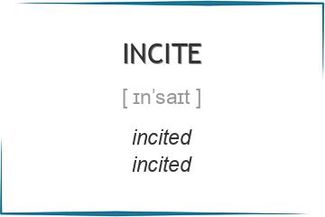 incite 3 формы глагола