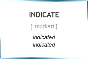 indicate 3 формы глагола