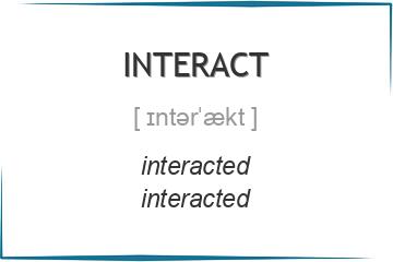 interact 3 формы глагола