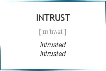 intrust 3 формы глагола