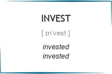 invest 3 формы глагола