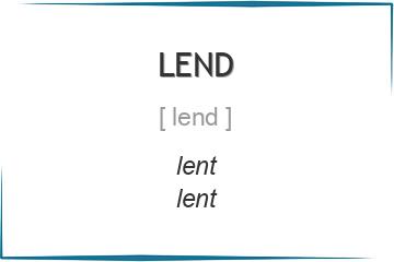 lend 3 формы глагола